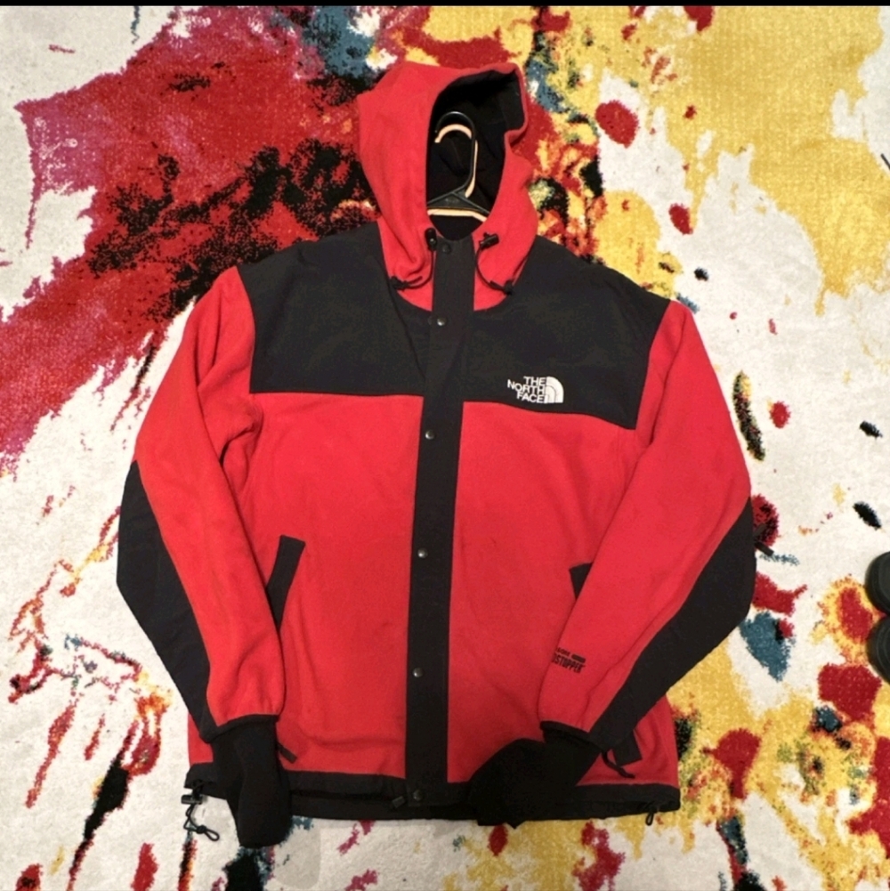 The North Face Men's Aksu Fleece Red and Black Performance Jacket